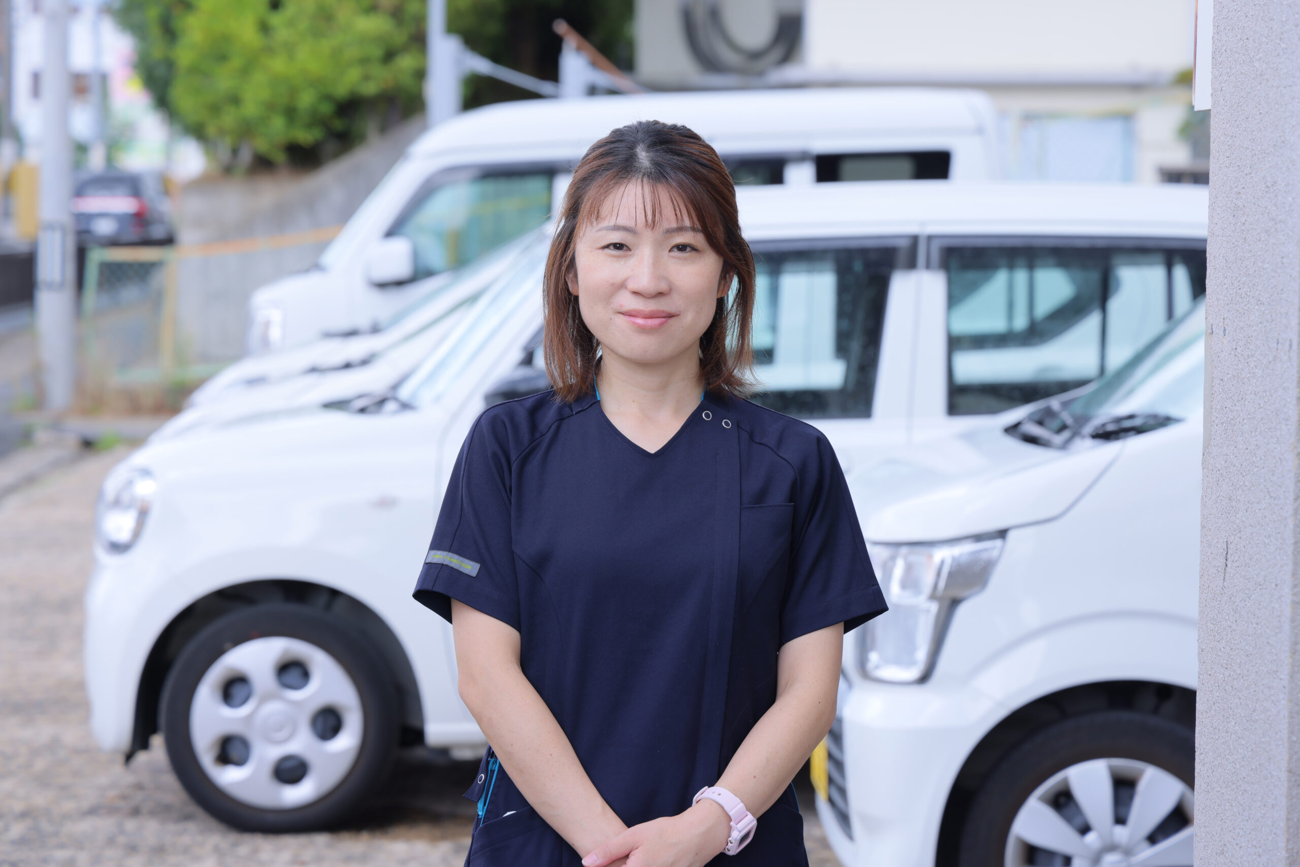 京都府宇治市にある社会福祉法人あじろぎ会宇治病院訪問看護ステーションで働く訪問看護師
