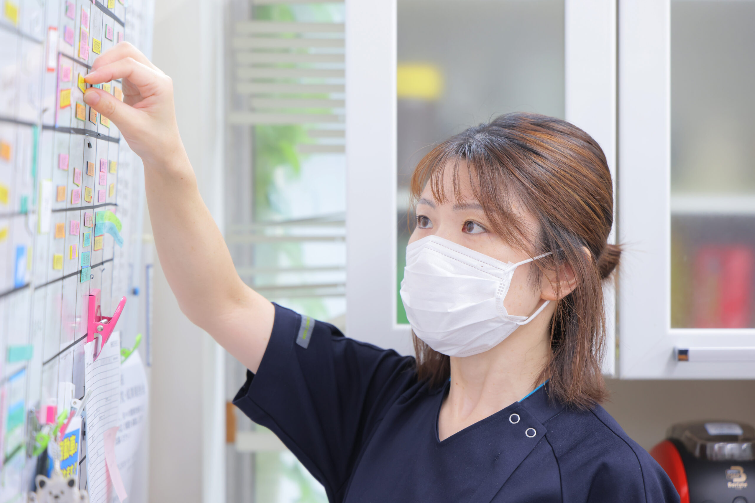 京都府宇治市にある社会福祉法人あじろぎ会宇治病院訪問看護ステーションで働く訪問看護師